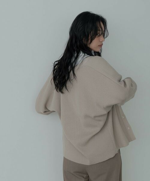 GALLEST / ギャレスト カーディガン・ボレロ | フォルムリブニットカーディガン | 詳細23