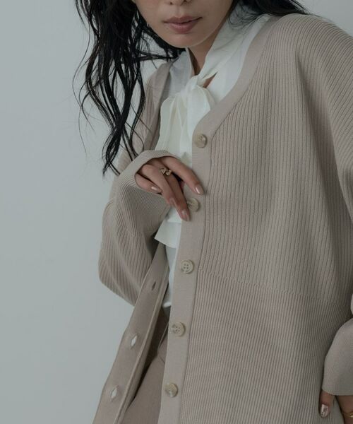GALLEST / ギャレスト カーディガン・ボレロ | フォルムリブニットカーディガン | 詳細24