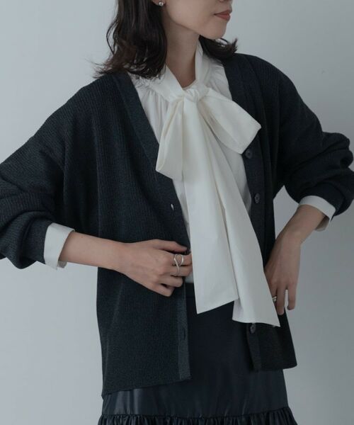 GALLEST / ギャレスト カーディガン・ボレロ | フォルムリブニットカーディガン | 詳細4