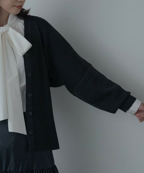 GALLEST / ギャレスト カーディガン・ボレロ | フォルムリブニットカーディガン | 詳細8
