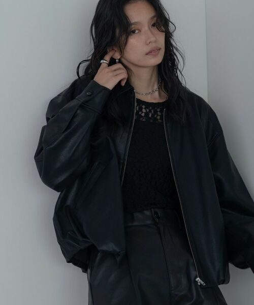 GALLEST / ギャレスト レザーブルゾン・ジャケット | 【セットアップ対応】シンセティックレザージャケット | 詳細14