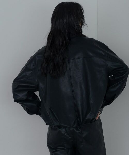 GALLEST / ギャレスト レザーブルゾン・ジャケット | 【セットアップ対応】シンセティックレザージャケット | 詳細15