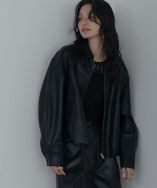 GALLEST / ギャレスト レザーブルゾン・ジャケット | 【セットアップ対応】シンセティックレザージャケット | 詳細16