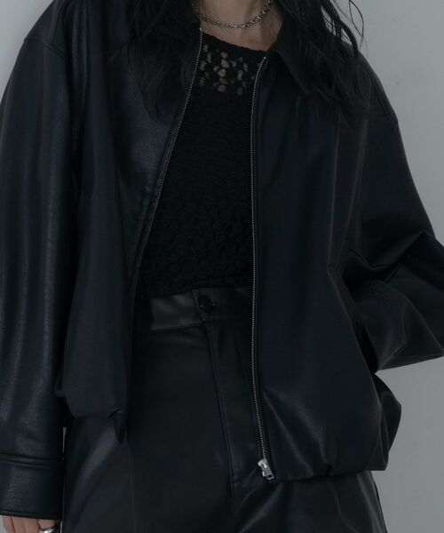 GALLEST / ギャレスト レザーブルゾン・ジャケット | 【セットアップ対応】シンセティックレザージャケット | 詳細18