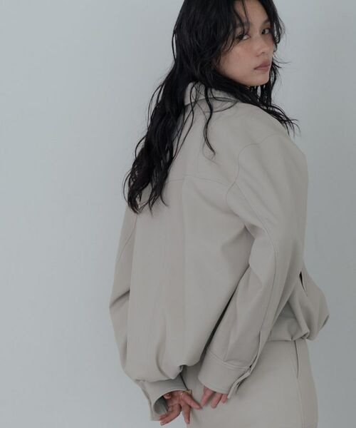 GALLEST / ギャレスト レザーブルゾン・ジャケット | 【セットアップ対応】シンセティックレザージャケット | 詳細5