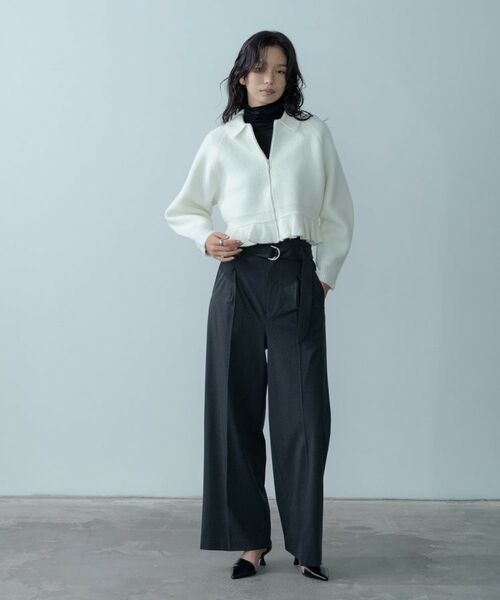GALLEST / ギャレスト パンツ | Timeless|ベルテッドワイドパンツ【セットアップ対応】 | 詳細1