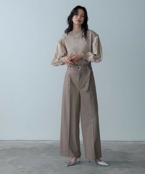 GALLEST / ギャレスト パンツ | Timeless|ベルテッドワイドパンツ【セットアップ対応】 | 詳細10