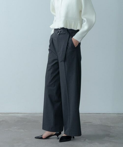 GALLEST / ギャレスト パンツ | Timeless|ベルテッドワイドパンツ【セットアップ対応】 | 詳細5