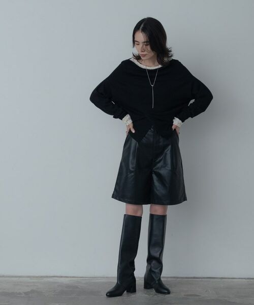 GALLEST / ギャレスト ショート・ハーフ・半端丈パンツ | レザー調ハーフパンツ | 詳細1