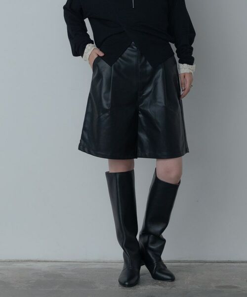 GALLEST / ギャレスト ショート・ハーフ・半端丈パンツ | レザー調ハーフパンツ | 詳細4