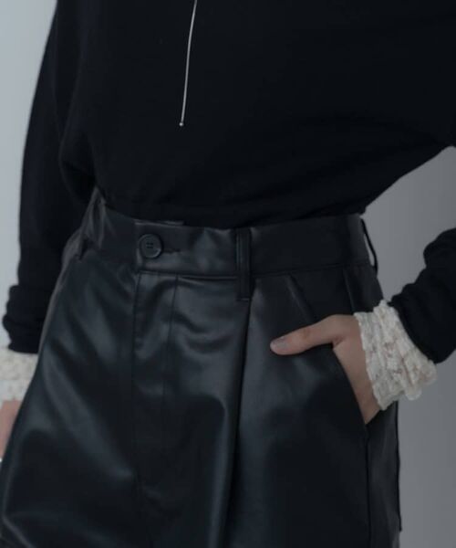 GALLEST / ギャレスト ショート・ハーフ・半端丈パンツ | レザー調ハーフパンツ | 詳細8