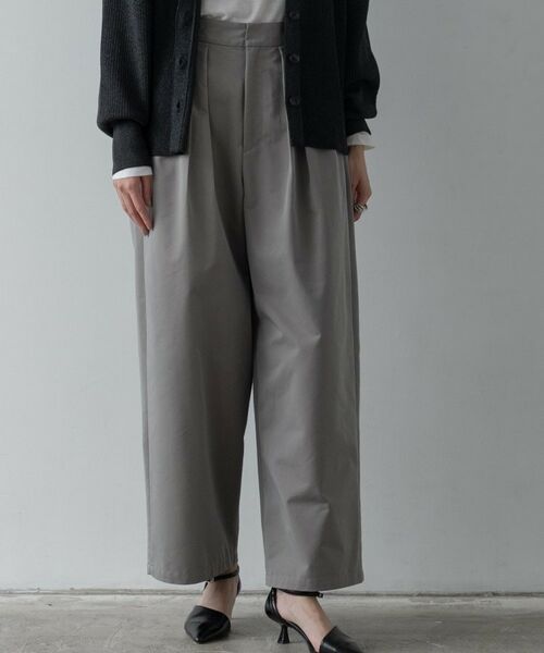 GALLEST / ギャレスト パンツ | チノシャンプレータックパンツ(チャコールグレー(014))