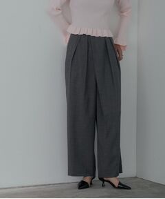 GALLEST / ギャレスト パンツ | センタータックメランジワイドパンツ