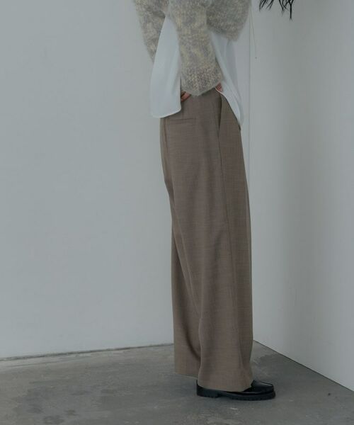 GALLEST / ギャレスト パンツ | センタータックメランジワイドパンツ | 詳細15