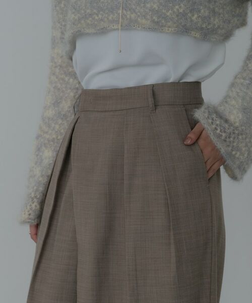 GALLEST / ギャレスト パンツ | センタータックメランジワイドパンツ | 詳細16