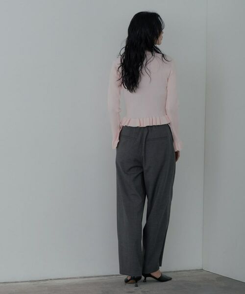 GALLEST / ギャレスト パンツ | センタータックメランジワイドパンツ | 詳細4