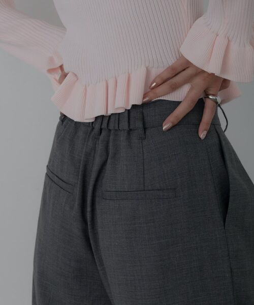 GALLEST / ギャレスト パンツ | センタータックメランジワイドパンツ | 詳細9