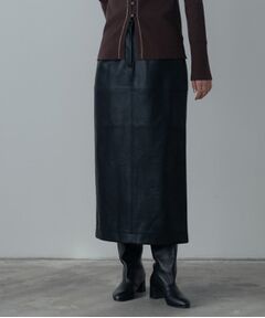 GALLEST / ギャレスト ロング・マキシ丈スカート | 【セットアップ対応】シンセティックレザースカート