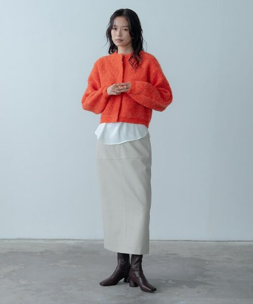 GALLEST / ギャレスト ロング・マキシ丈スカート | 【セットアップ対応】シンセティックレザースカート | 詳細1