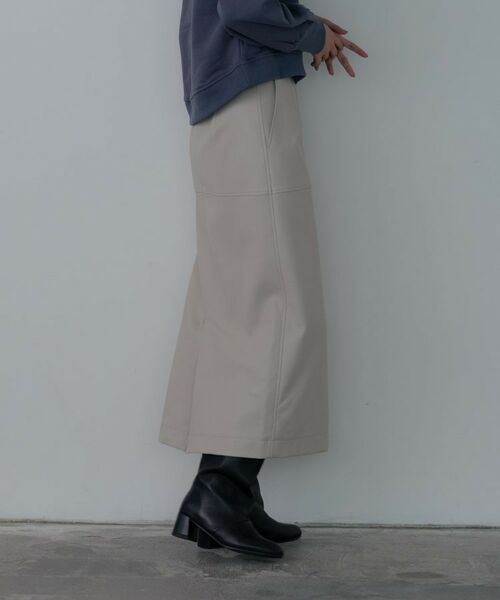 GALLEST / ギャレスト ロング・マキシ丈スカート | 【セットアップ対応】シンセティックレザースカート | 詳細11