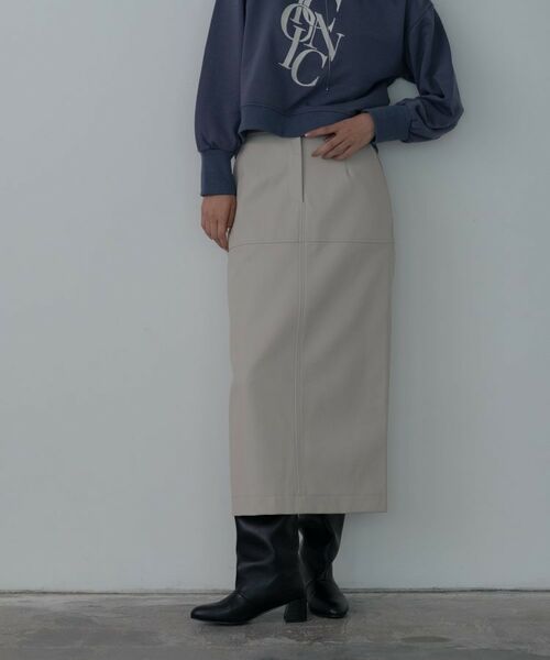 GALLEST / ギャレスト ロング・マキシ丈スカート | 【セットアップ対応】シンセティックレザースカート | 詳細14