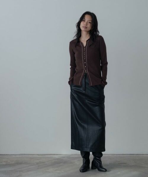 GALLEST / ギャレスト ロング・マキシ丈スカート | 【セットアップ対応】シンセティックレザースカート | 詳細18