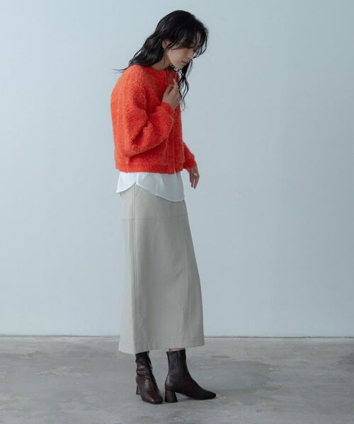 GALLEST / ギャレスト ロング・マキシ丈スカート | 【セットアップ対応】シンセティックレザースカート | 詳細2