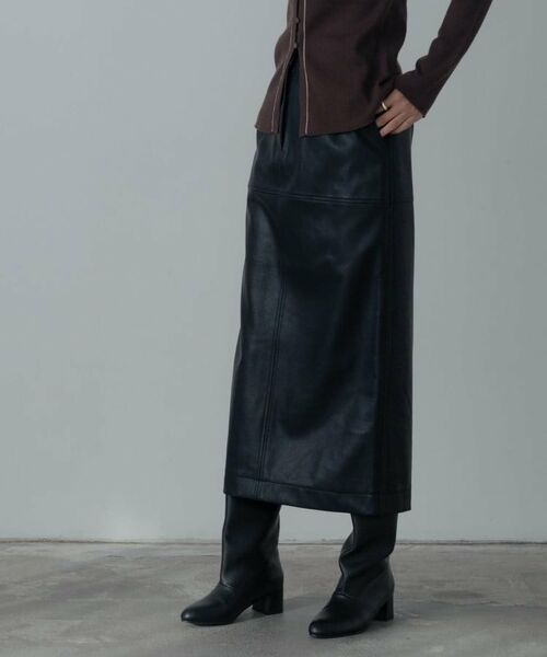 GALLEST / ギャレスト ロング・マキシ丈スカート | 【セットアップ対応】シンセティックレザースカート | 詳細22