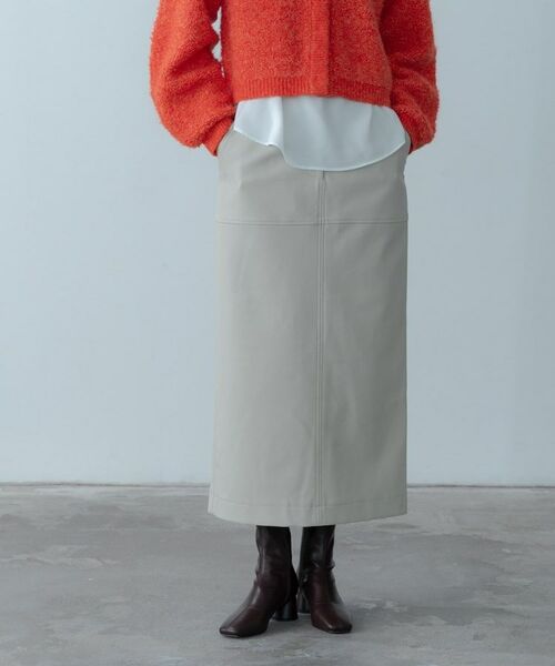 GALLEST / ギャレスト ロング・マキシ丈スカート | 【セットアップ対応】シンセティックレザースカート | 詳細4