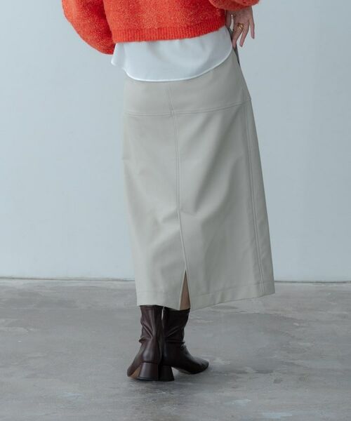 GALLEST / ギャレスト ロング・マキシ丈スカート | 【セットアップ対応】シンセティックレザースカート | 詳細7