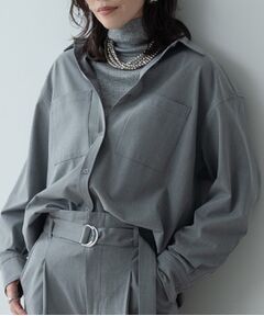 GALLEST / ギャレスト シャツ・ブラウス | Timeless｜ウーステッドライクフォルムシャツ【セットアップ対応】