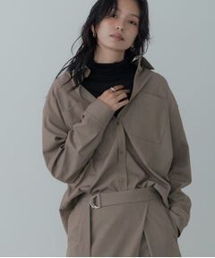 GALLEST / ギャレスト シャツ・ブラウス | Timeless｜ウーステッドライクフォルムシャツ【セットアップ対応】