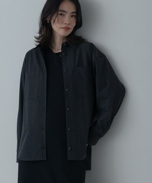 GALLEST / ギャレスト シャツ・ブラウス | Timeless｜ウーステッドライクフォルムシャツ【セットアップ対応】 | 詳細11