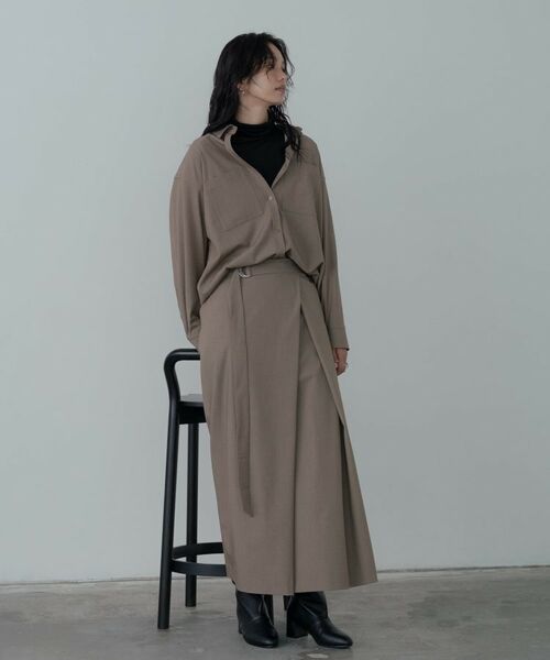 GALLEST / ギャレスト シャツ・ブラウス | Timeless｜ウーステッドライクフォルムシャツ【セットアップ対応】 | 詳細15