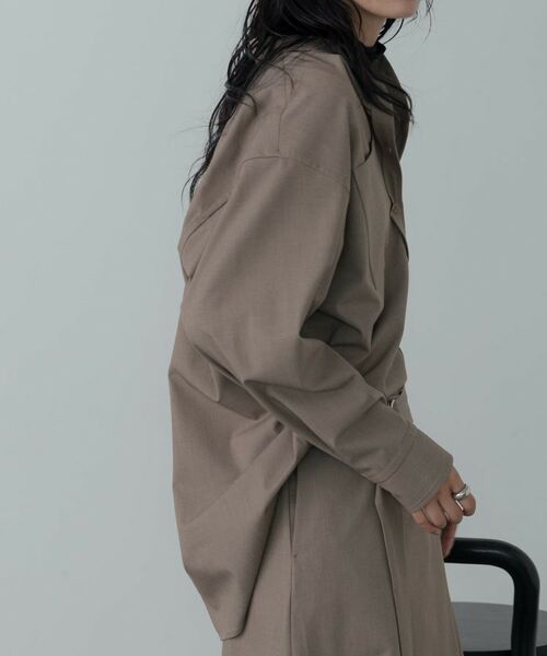 GALLEST / ギャレスト シャツ・ブラウス | Timeless｜ウーステッドライクフォルムシャツ【セットアップ対応】 | 詳細18