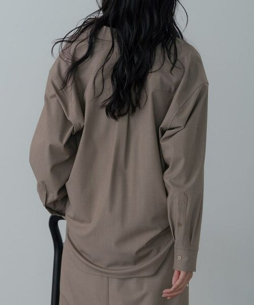 GALLEST / ギャレスト シャツ・ブラウス | Timeless｜ウーステッドライクフォルムシャツ【セットアップ対応】 | 詳細19