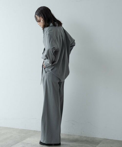 GALLEST / ギャレスト シャツ・ブラウス | Timeless｜ウーステッドライクフォルムシャツ【セットアップ対応】 | 詳細2