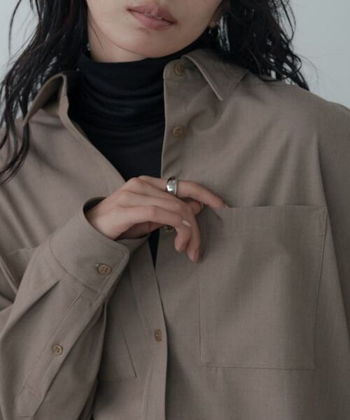 GALLEST / ギャレスト シャツ・ブラウス | Timeless｜ウーステッドライクフォルムシャツ【セットアップ対応】 | 詳細20