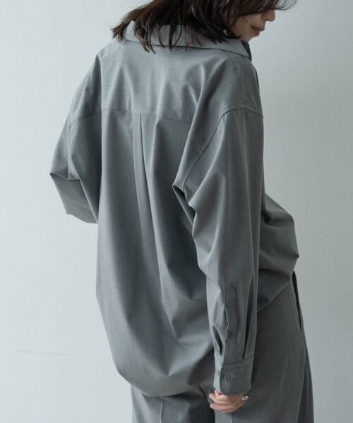 GALLEST / ギャレスト シャツ・ブラウス | Timeless｜ウーステッドライクフォルムシャツ【セットアップ対応】 | 詳細4