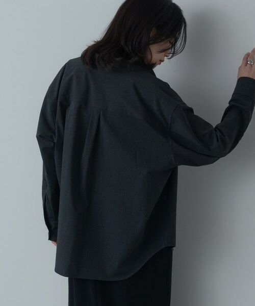 GALLEST / ギャレスト シャツ・ブラウス | Timeless｜ウーステッドライクフォルムシャツ【セットアップ対応】 | 詳細9