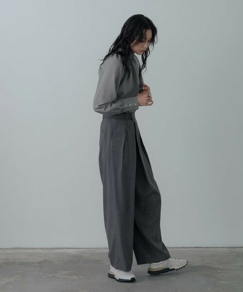 GALLEST / ギャレスト シャツ・ブラウス | ヴィンテージワッシャーハイネックブラウス | 詳細1