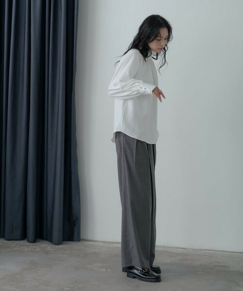 GALLEST / ギャレスト シャツ・ブラウス | ヴィンテージワッシャーハイネックブラウス | 詳細11