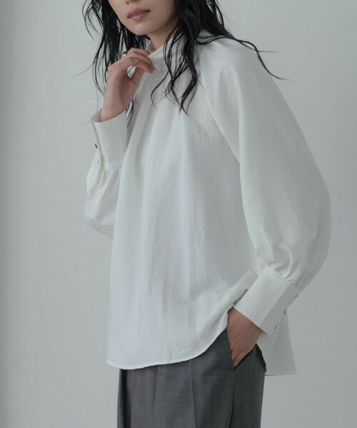 GALLEST / ギャレスト シャツ・ブラウス | ヴィンテージワッシャーハイネックブラウス | 詳細12