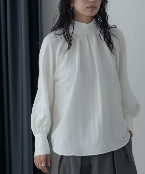 GALLEST / ギャレスト シャツ・ブラウス | ヴィンテージワッシャーハイネックブラウス | 詳細13