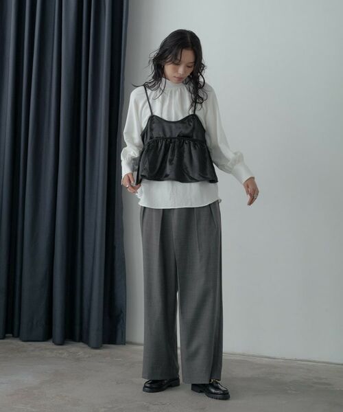 GALLEST / ギャレスト シャツ・ブラウス | ヴィンテージワッシャーハイネックブラウス | 詳細17