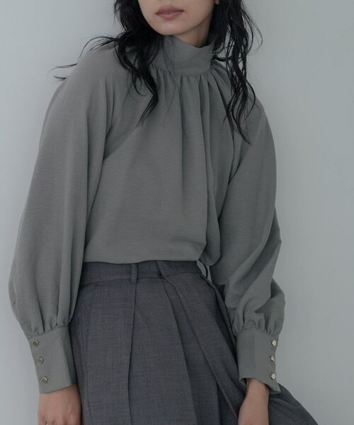 GALLEST / ギャレスト シャツ・ブラウス | ヴィンテージワッシャーハイネックブラウス | 詳細3