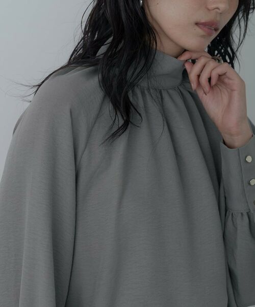 GALLEST / ギャレスト シャツ・ブラウス | ヴィンテージワッシャーハイネックブラウス | 詳細7