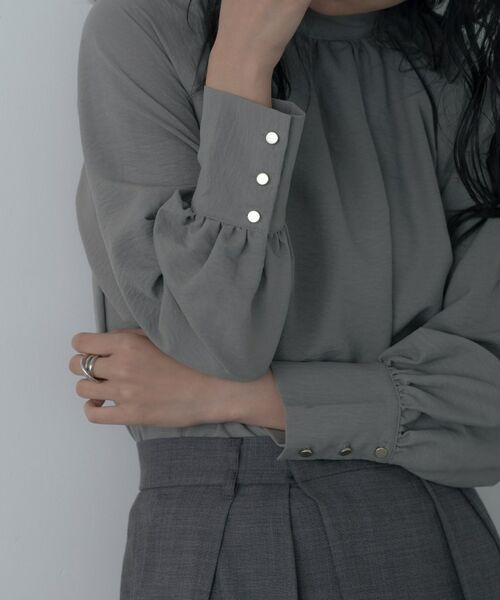 GALLEST / ギャレスト シャツ・ブラウス | ヴィンテージワッシャーハイネックブラウス | 詳細8