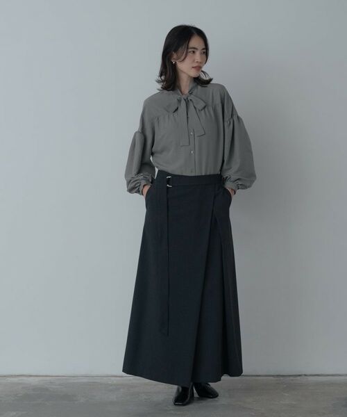 GALLEST / ギャレスト シャツ・ブラウス | ピーチタッチボウタイブラウス | 詳細1