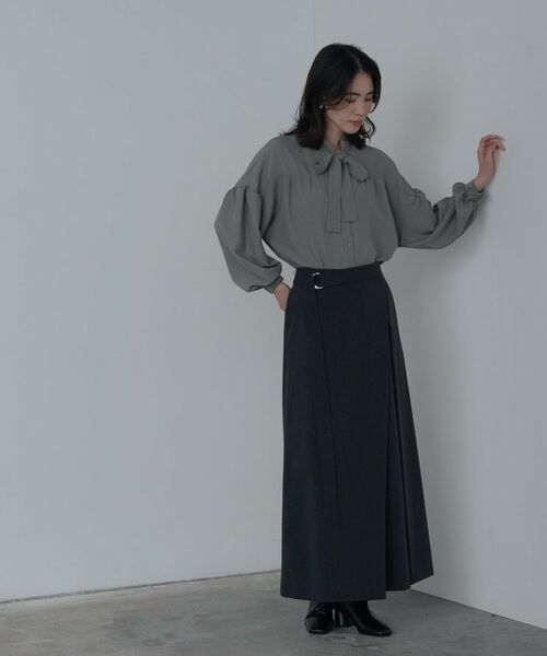GALLEST / ギャレスト シャツ・ブラウス | ピーチタッチボウタイブラウス | 詳細10